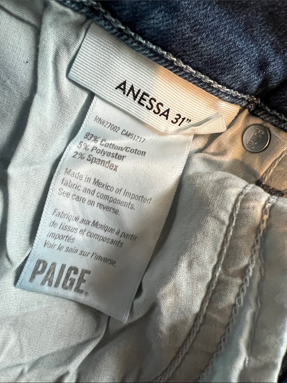 Paige Anessa 31” jeans - Picture 4 of 6